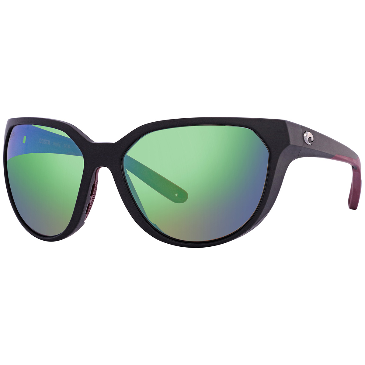 costa del mar mayfly green mirror polarized glass cat eye ladies sunglasses 6s9110 911002 58 costa del mar mayfly green mirror polarized glass cat eye ladies sunglasses 6s9110 911002 58