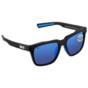 Home costa del mar pescador blue mirror polarized glass square men's sunglasses 6s9029 902901 55
