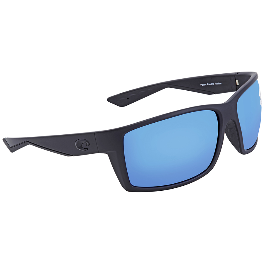costa del mar reefton blue mirror polarized glass rectangular men's sunglasses rft 01 obmglp 64 costa del mar reefton blue mirror polarized glass rectangular men's sunglasses rft 01 obmglp 64