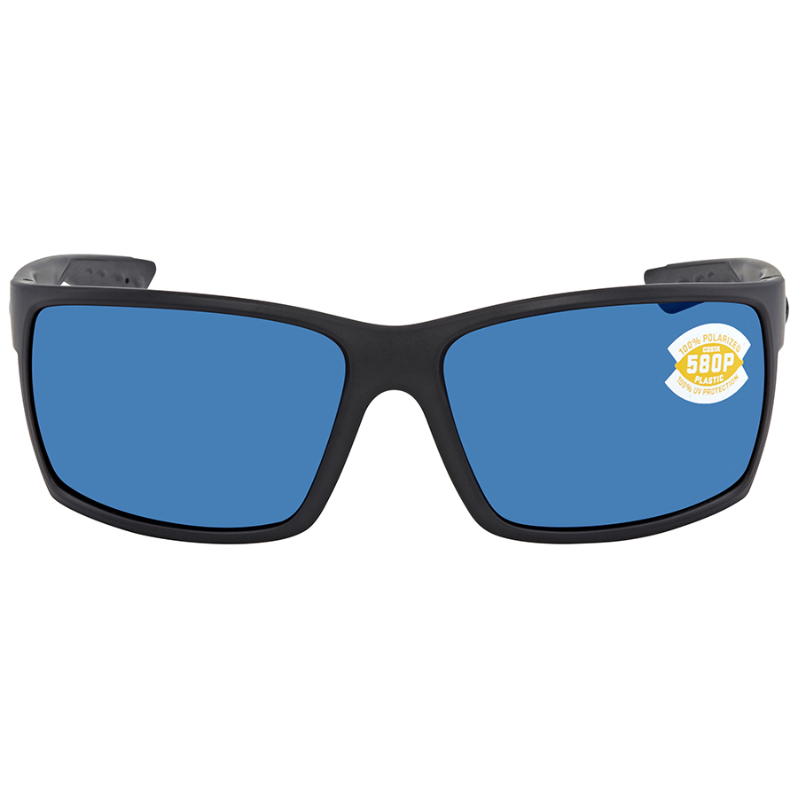 costa del mar reefton blue mirror polarized polycarbonate wrap men's sunglasses rft 01 obmp 64 costa del mar reefton blue mirror polarized polycarbonate wrap men's sunglasses rft 01 obmp 64