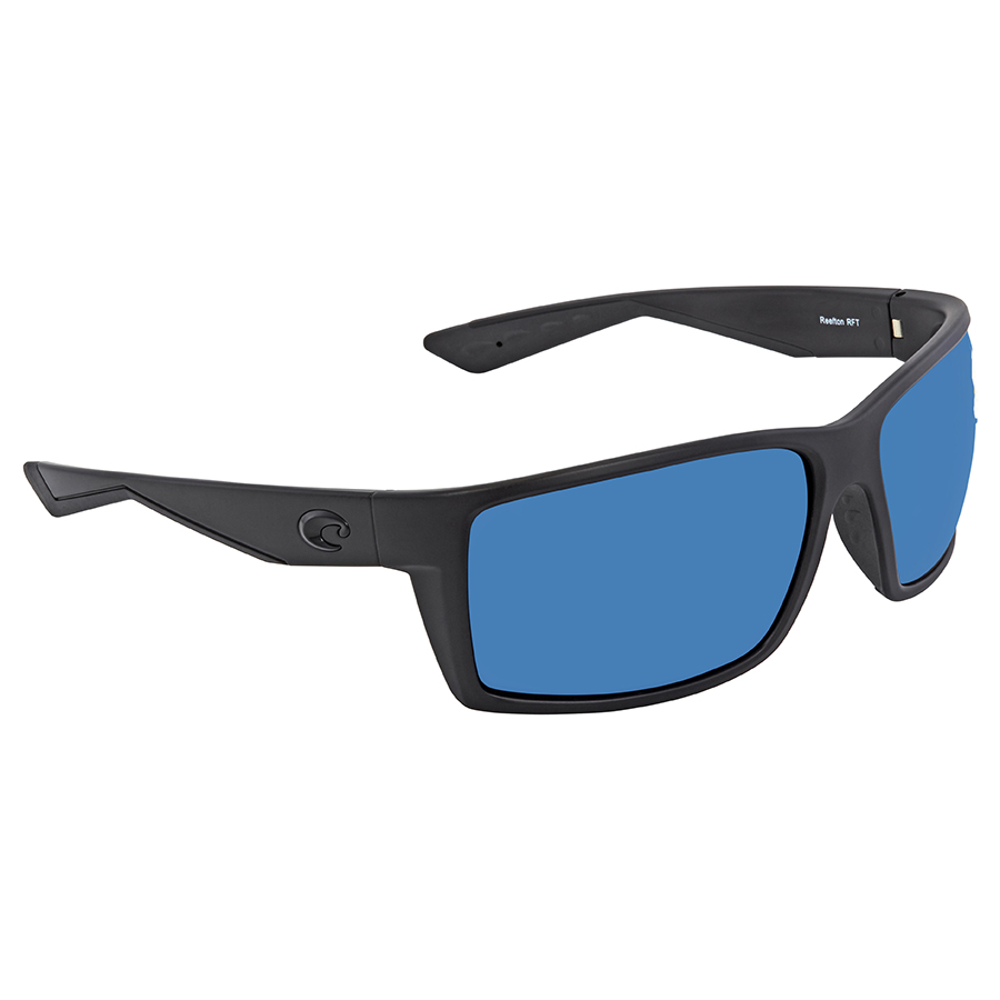costa del mar reefton blue mirror polarized polycarbonate wrap men's sunglasses rft 01 obmp 64 costa del mar reefton blue mirror polarized polycarbonate wrap men's sunglasses rft 01 obmp 64