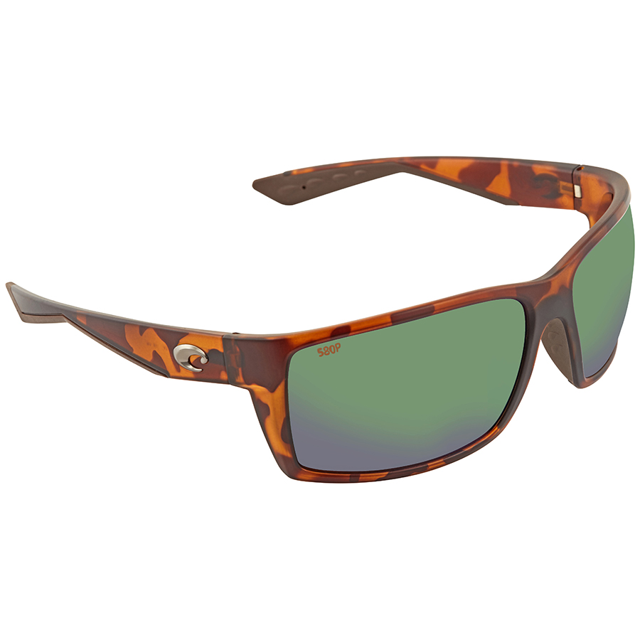 costa del mar reefton green mirror polarized polycarbonate rectangular men's sunglasses 6s9007 900711 64 costa del mar reefton green mirror polarized polycarbonate rectangular men's sunglasses 6s9007 900711 64