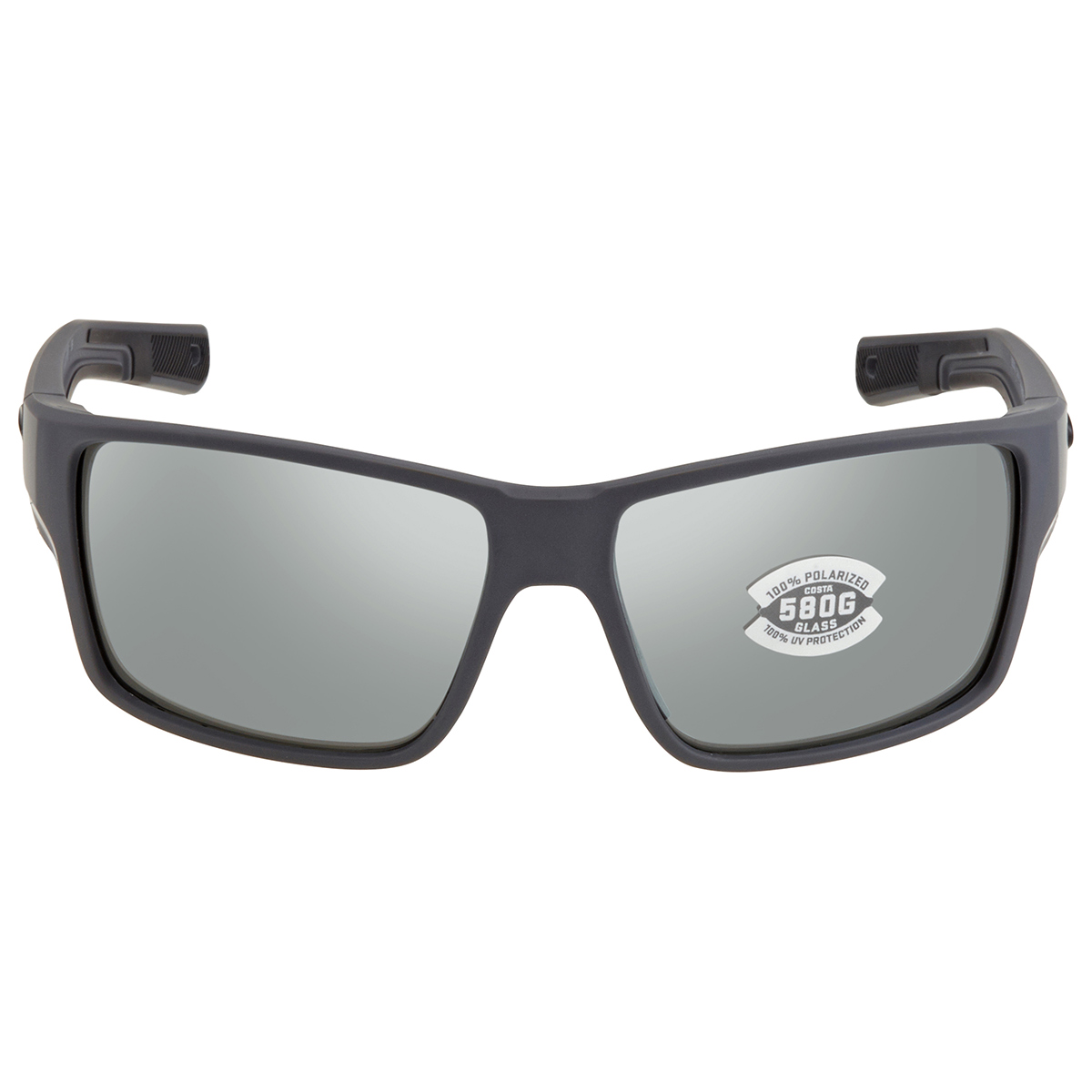 costa del mar reefton pro grey silver mirror polarized rectangular men's sunglasses 6s9080 908009 63 costa del mar reefton pro grey silver mirror polarized rectangular men's sunglasses 6s9080 908009 63