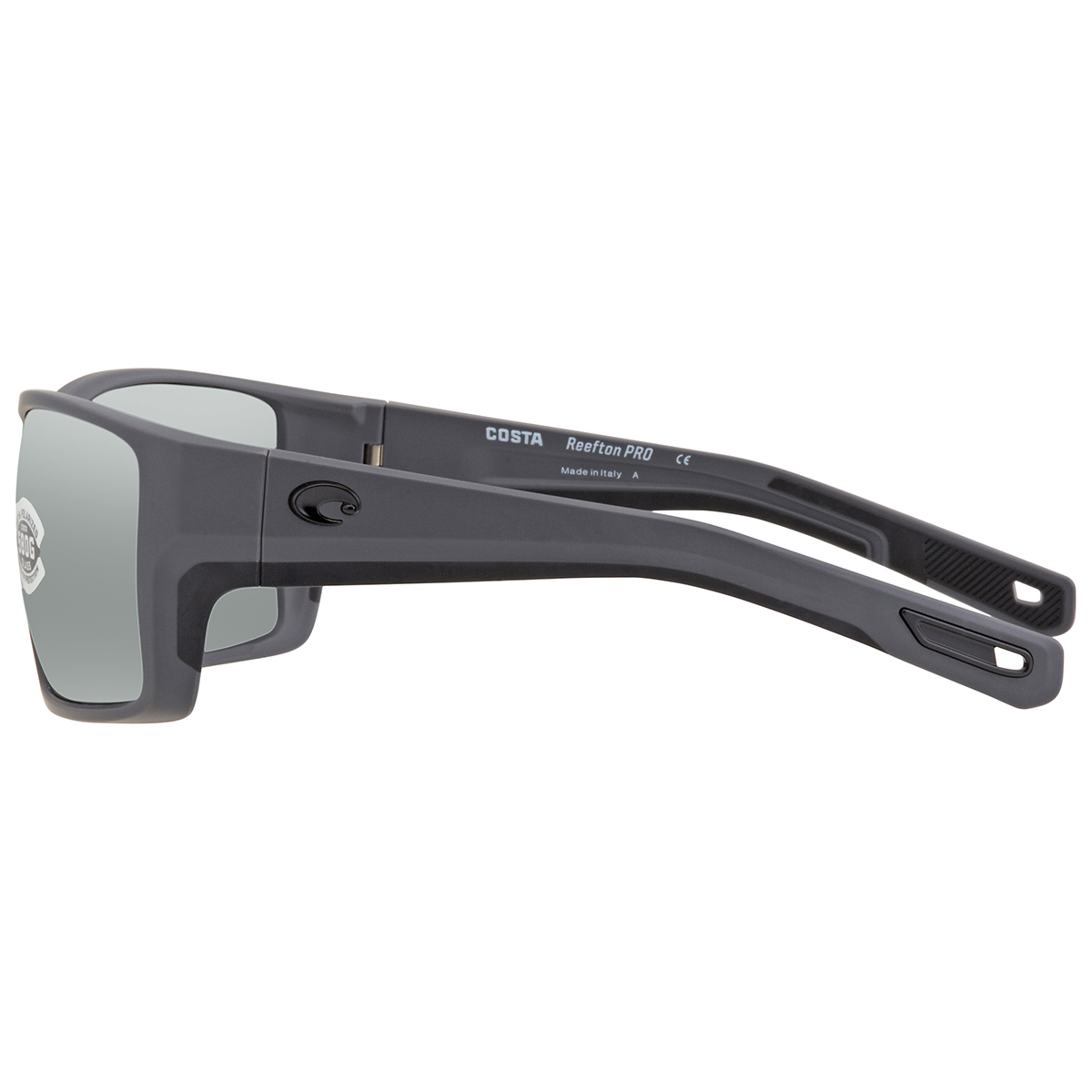 costa del mar reefton pro grey silver mirror polarized rectangular men's sunglasses 6s9080 908009 63 costa del mar reefton pro grey silver mirror polarized rectangular men's sunglasses 6s9080 908009 63