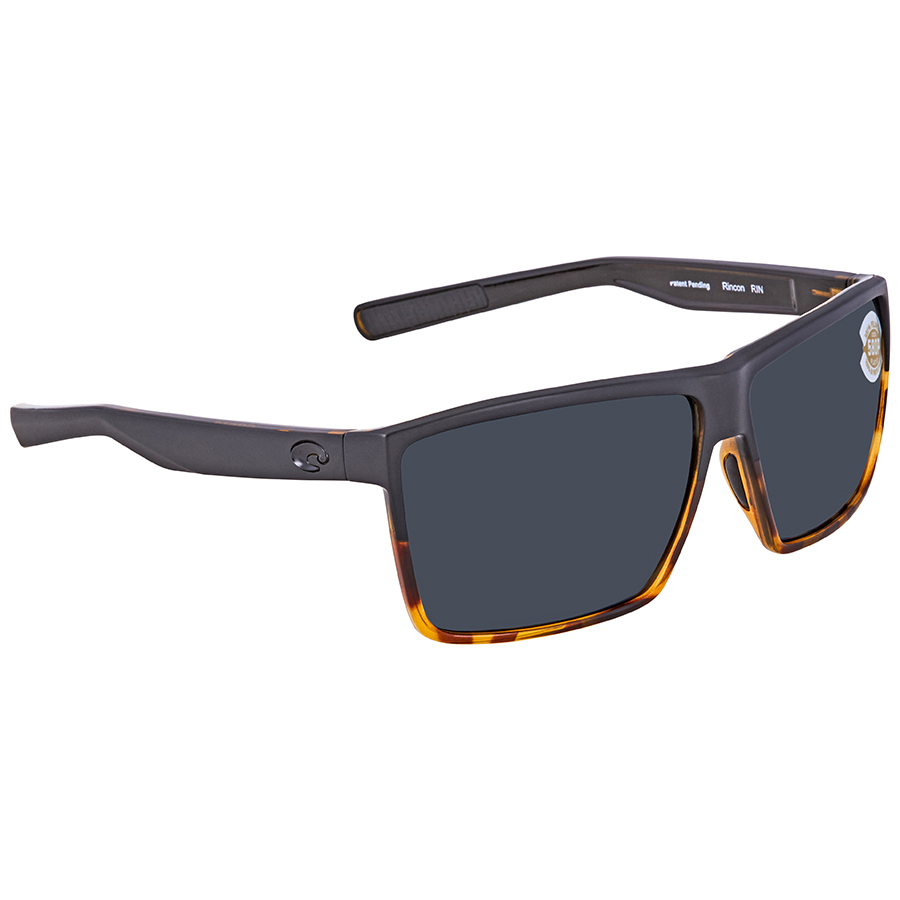 costa del mar rincon grey polarized polycarbonate men's sunglasses rin 181 ogp 63 costa del mar rincon grey polarized polycarbonate men's sunglasses rin 181 ogp 63