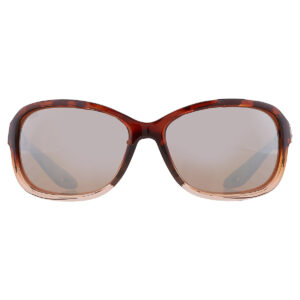 costa del mar seadrift copper silver mirror polarized glass rectangular ladies sunglasses 6s9114 911403 58