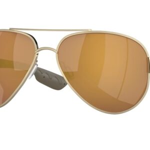 Home costa del mar south point gold mirror polarized glass pilot men's sunglasses 6s4010 401039 59