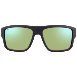 Home costa del mar taxman green mirror polarized glass square men's sunglasses 6s9116 911602 59