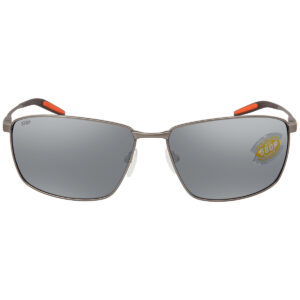 Home costa del mar turret grey silver mirror polarized polycarbonate titanium men's sunglasses trt 228 osgp 63