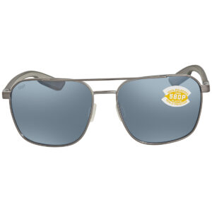 costa del mar wader grey silver mirror polarized polycarbonate navigator men's sunglasses 6s4003 400318 58