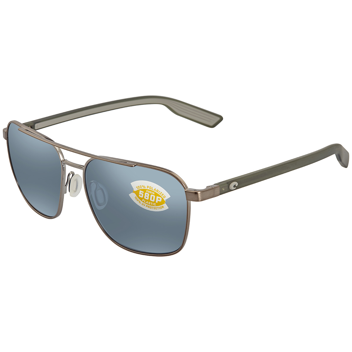 costa del mar wader grey silver mirror polarized polycarbonate navigator men's sunglasses 6s4003 400318 58 costa del mar wader grey silver mirror polarized polycarbonate navigator men's sunglasses 6s4003 400318 58