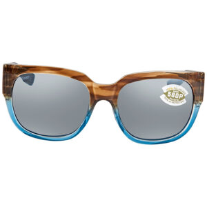costa del mar waterwoman gray silver mirror polarized polycarbonate ladies sunglasses wtw 251 osgp 55