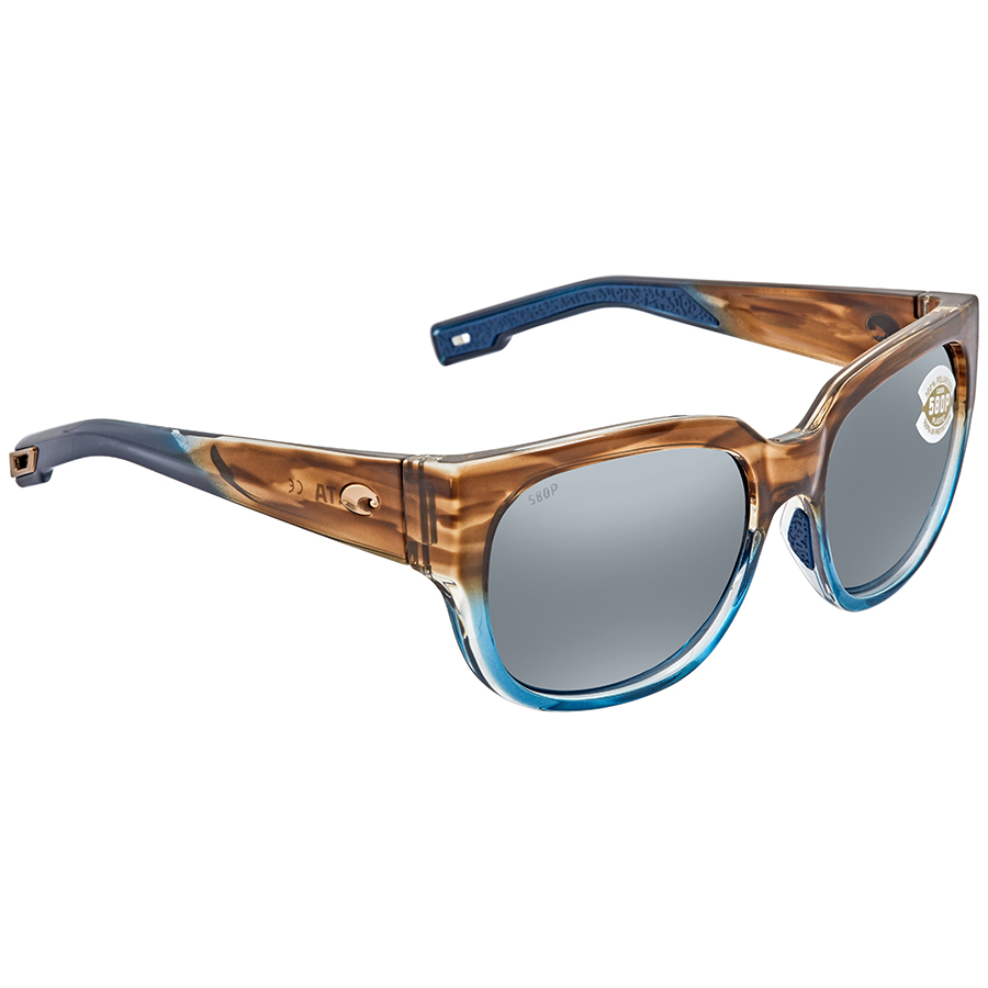 costa del mar waterwoman gray silver mirror polarized polycarbonate ladies sunglasses wtw 251 osgp 55 costa del mar waterwoman gray silver mirror polarized polycarbonate ladies sunglasses wtw 251 osgp 55
