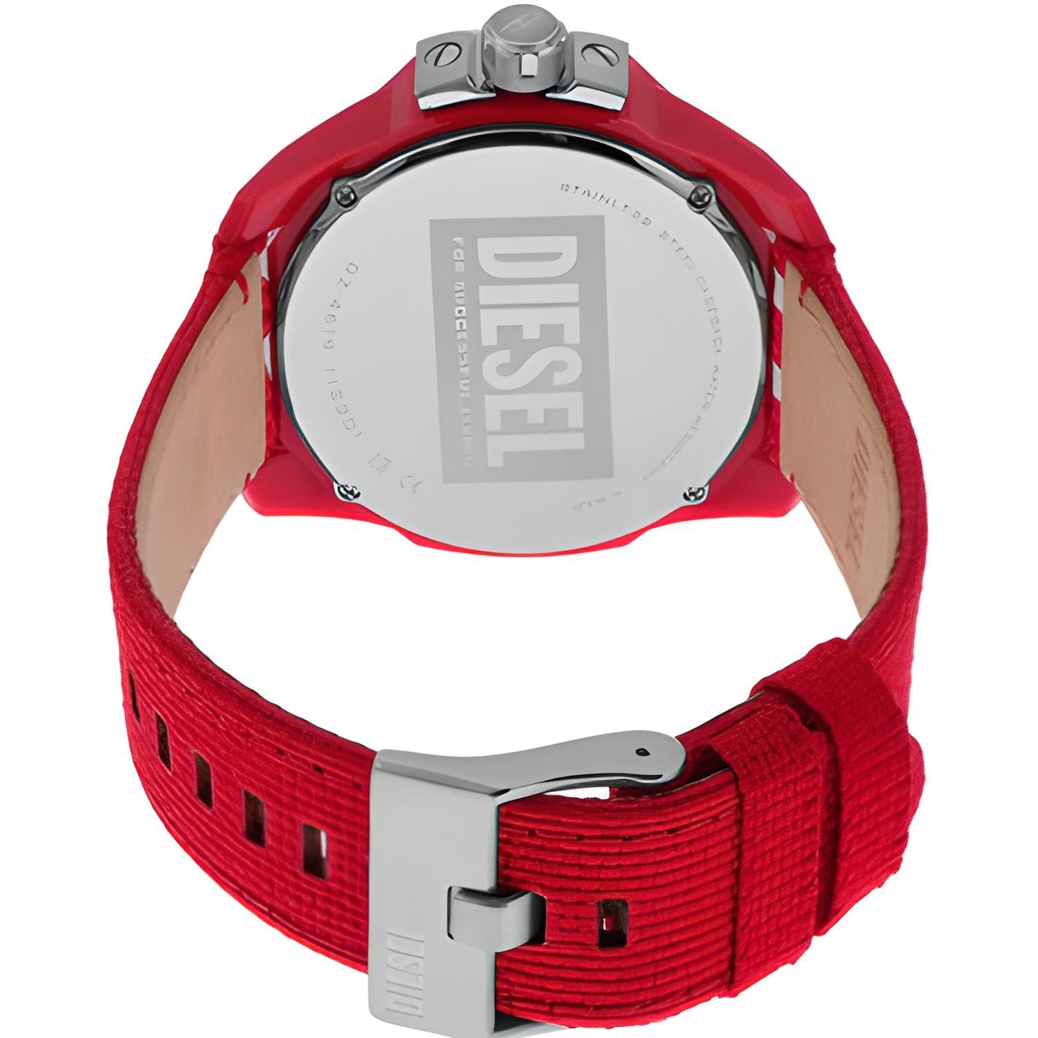 diesel baby chief red dial men's watch dz4619 diesel baby chief red dial men's watch dz4619