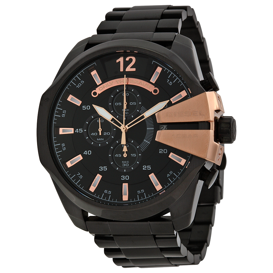 diesel chief chronograph black dial stainless steel men's watch dz4309 diesel chief chronograph black dial stainless steel men's watch dz4309