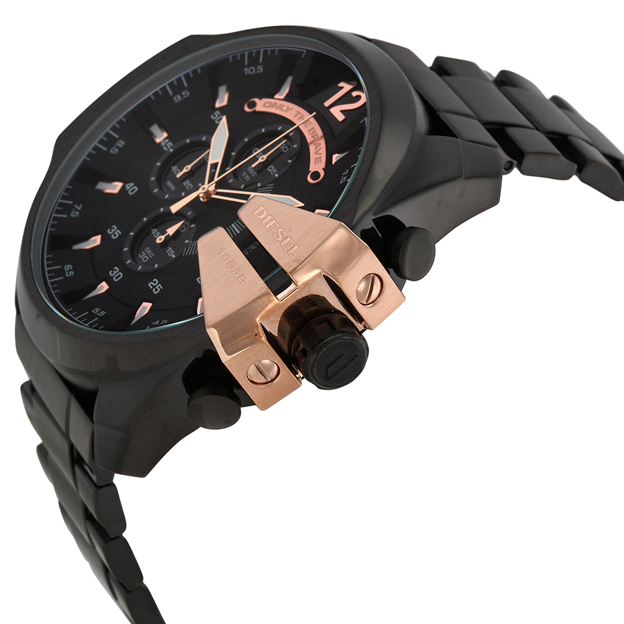 diesel chief chronograph black dial stainless steel men's watch dz4309 diesel chief chronograph black dial stainless steel men's watch dz4309