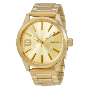 diesel rasp gold dial men's watch dz1761