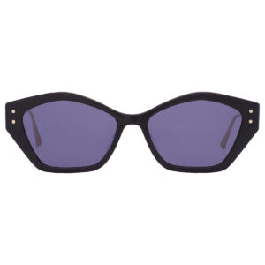 dior missdior s1u blue geometric ladies sunglasses cd40107u 01v 56