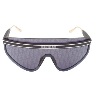 dior diorclub m2u blue mirror logo shield ladies sunglasses cd40079 90x 00