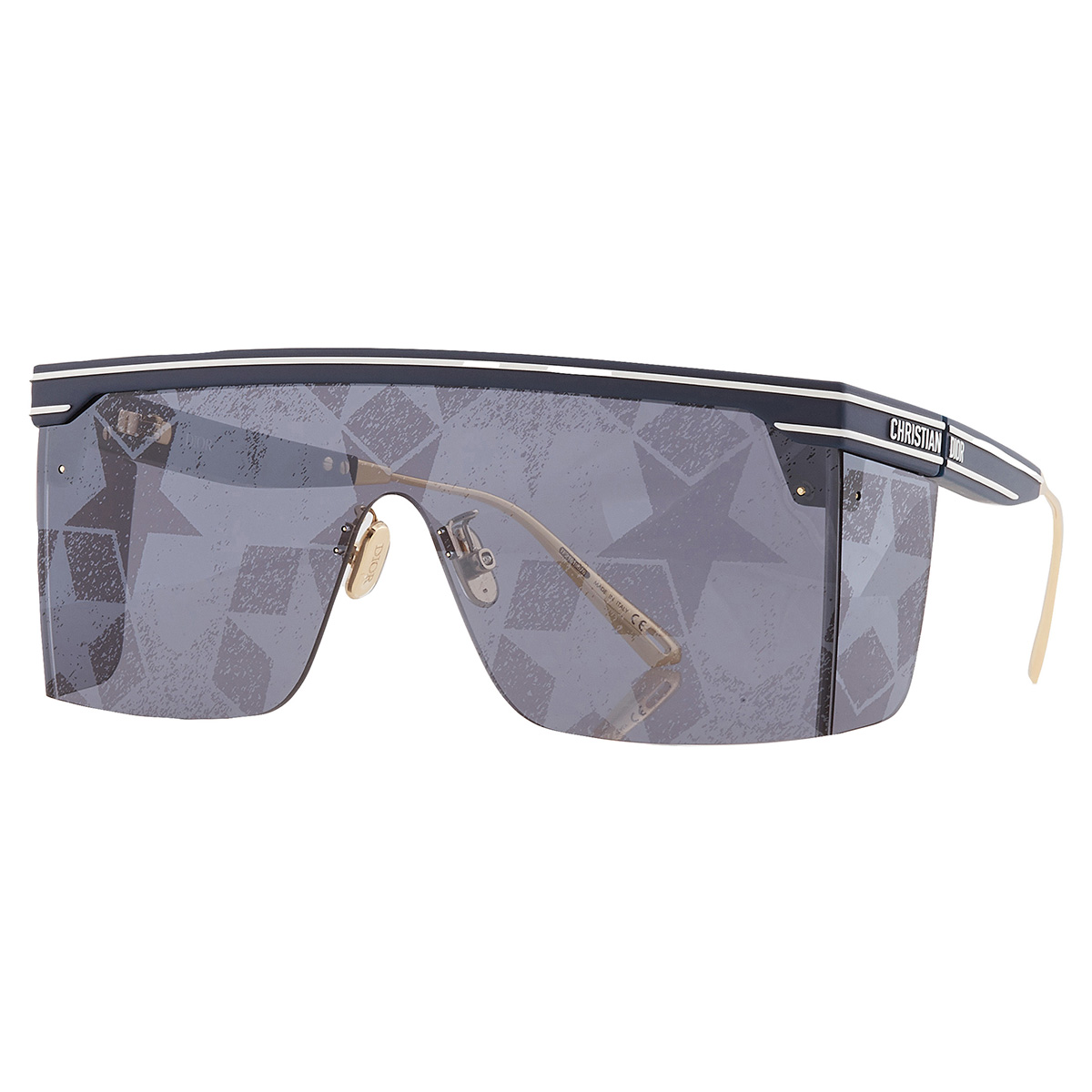 dior diorclub m1u mirror blue star print shield ladies sunglasses cd40042u 91c 00 dior diorclub m1u mirror blue star print shield ladies sunglasses cd40042u 91c 00