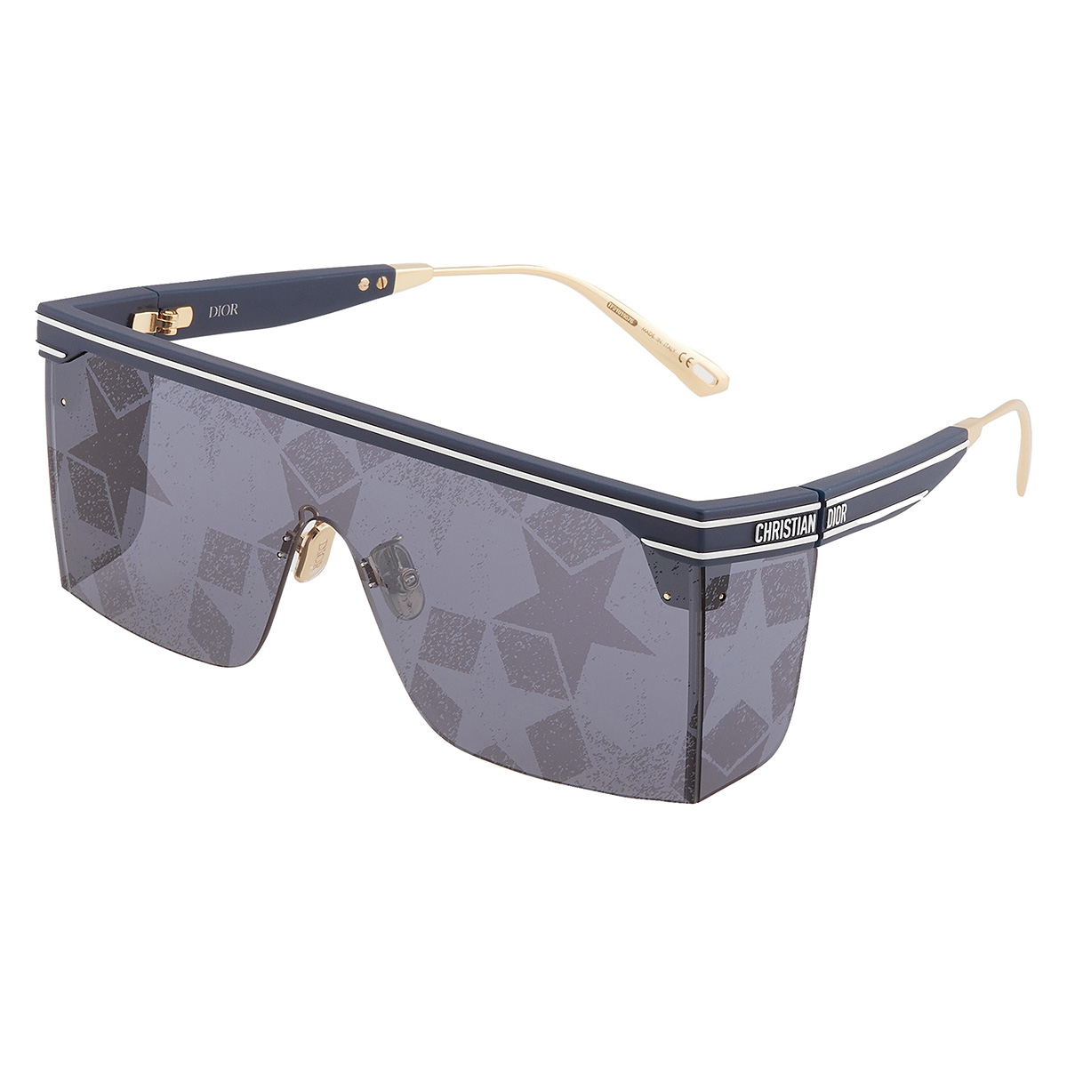 dior diorclub m1u mirror blue star print shield ladies sunglasses cd40042u 91c 00 dior diorclub m1u mirror blue star print shield ladies sunglasses cd40042u 91c 00