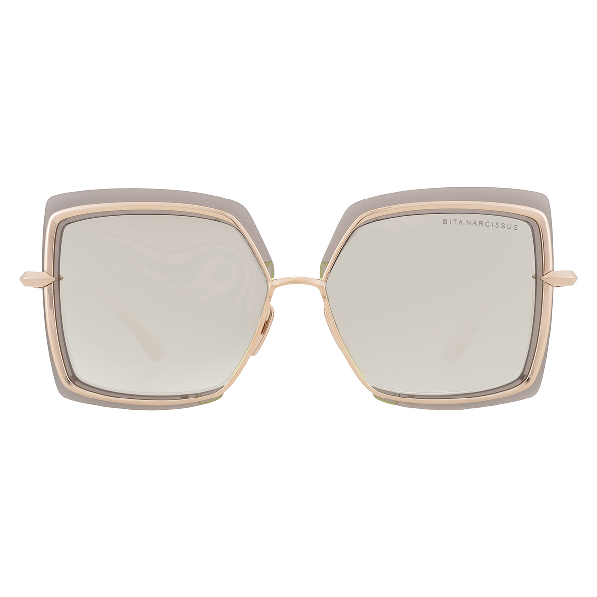 dita narcissus grey gold gradient flash square ladies sunglasses dts503 03 58 dita narcissus grey gold gradient flash square ladies sunglasses dts503 03 58