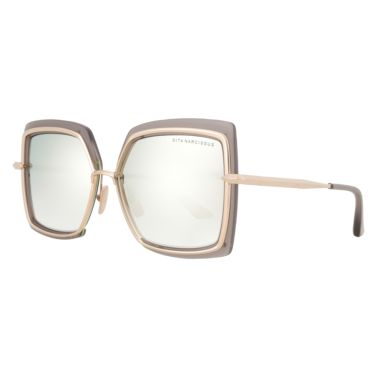 dita narcissus grey gold gradient flash square ladies sunglasses dts503 03 58 dita narcissus grey gold gradient flash square ladies sunglasses dts503 03 58
