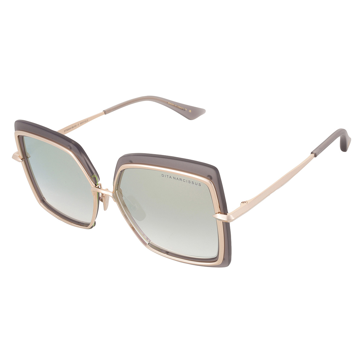 dita narcissus grey gold gradient flash square ladies sunglasses dts503 03 58 dita narcissus grey gold gradient flash square ladies sunglasses dts503 03 58