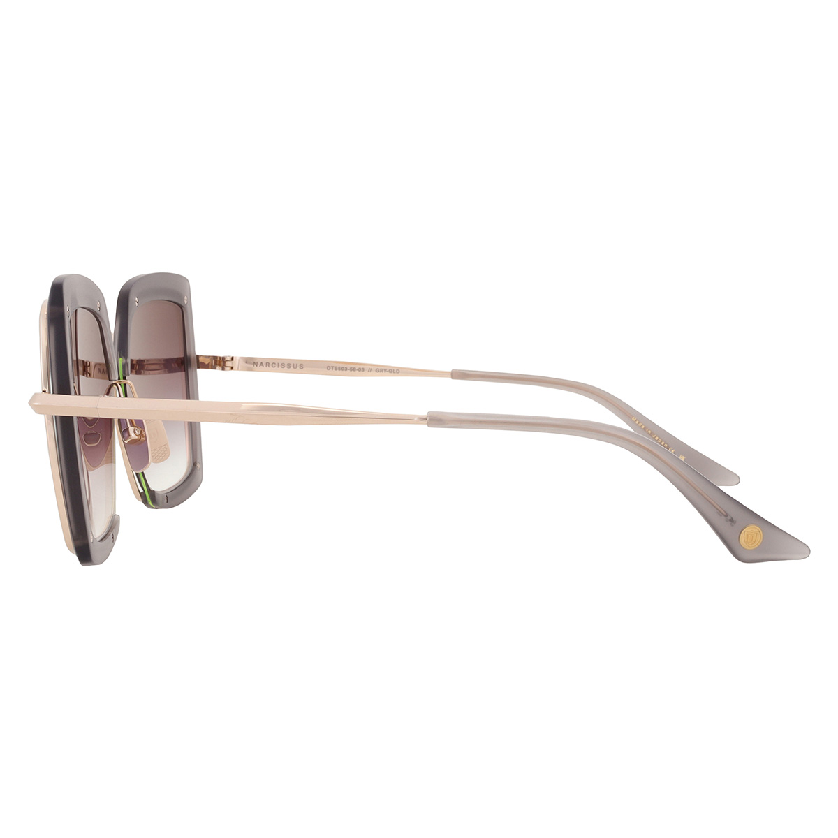 dita narcissus grey gold gradient flash square ladies sunglasses dts503 03 58 dita narcissus grey gold gradient flash square ladies sunglasses dts503 03 58