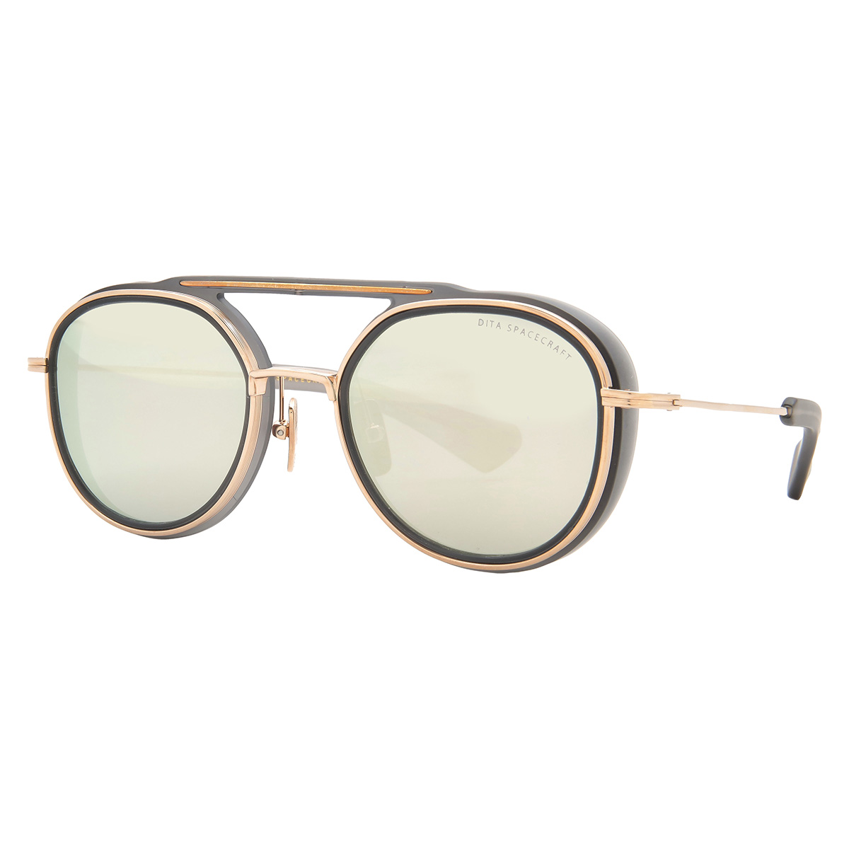 dita spacecraft gold flash pilot men's titanium sunglasses 19017 c 52 dita spacecraft gold flash pilot men's titanium sunglasses 19017 c 52