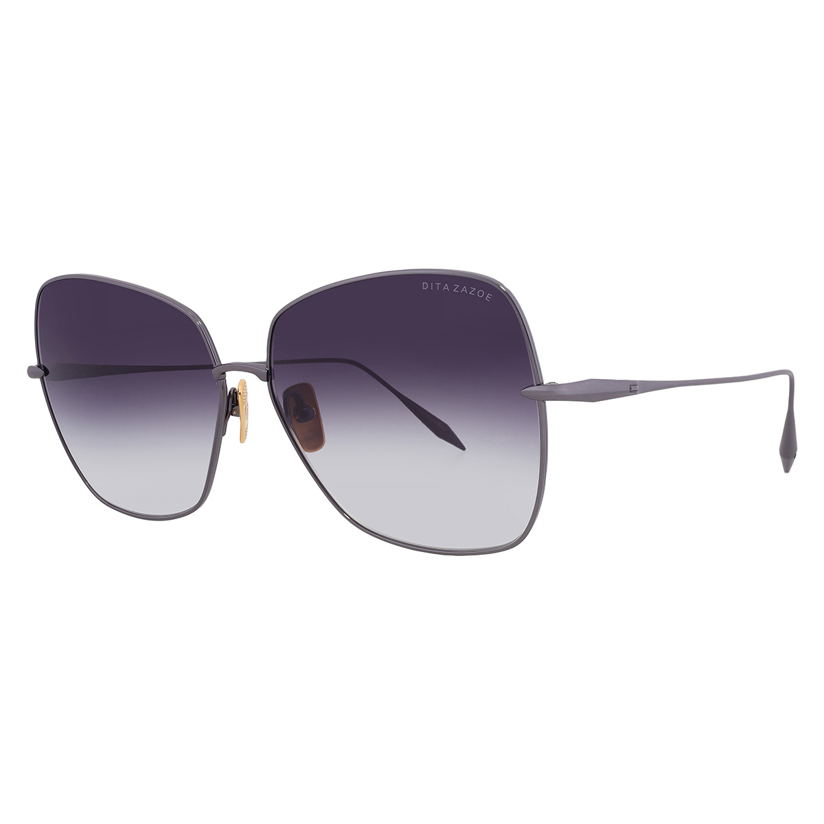 dita zazoe dark grey to clear gradient butterfly ladies sunglasses dts145 a 03 dita zazoe dark grey to clear gradient butterfly ladies sunglasses dts145 a 03