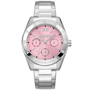 Home dkny fashion pink dial ladies watch dk1l015m0015