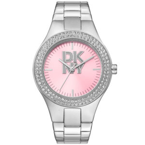 dkny fashion pink dial ladies watch dk1l025m0025