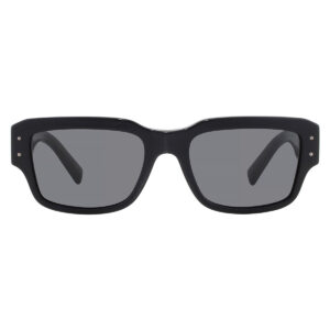 dolce & gabbana dolce and gabbana dark grey rectangular men's sunglasses dg4483 501/87 54