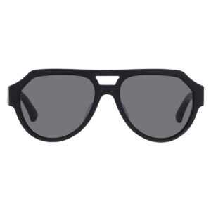 dolce & gabbana dolce and gabbana grey mirror black pilot men's sunglasses dg4466f 25256g 56