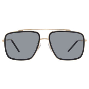 dolce & gabbana dolce and gabbana polarized grey navigator men's sunglasses dg2220 02/81 57