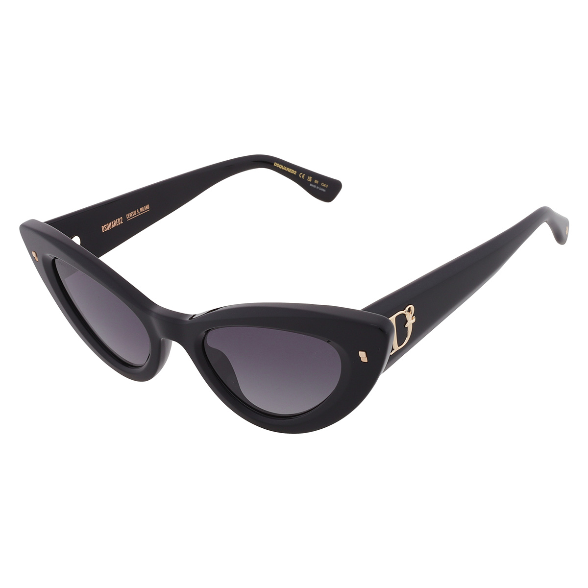 dsquared2 grey shaded cat eye ladies sunglasses d2 0092/s 0807/9o 51 dsquared2 grey shaded cat eye ladies sunglasses d2 0092/s 0807/9o 51