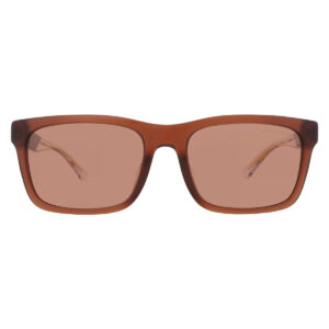 Home emporio armani brown rectangular men's sunglasses ea4224f 609573 58