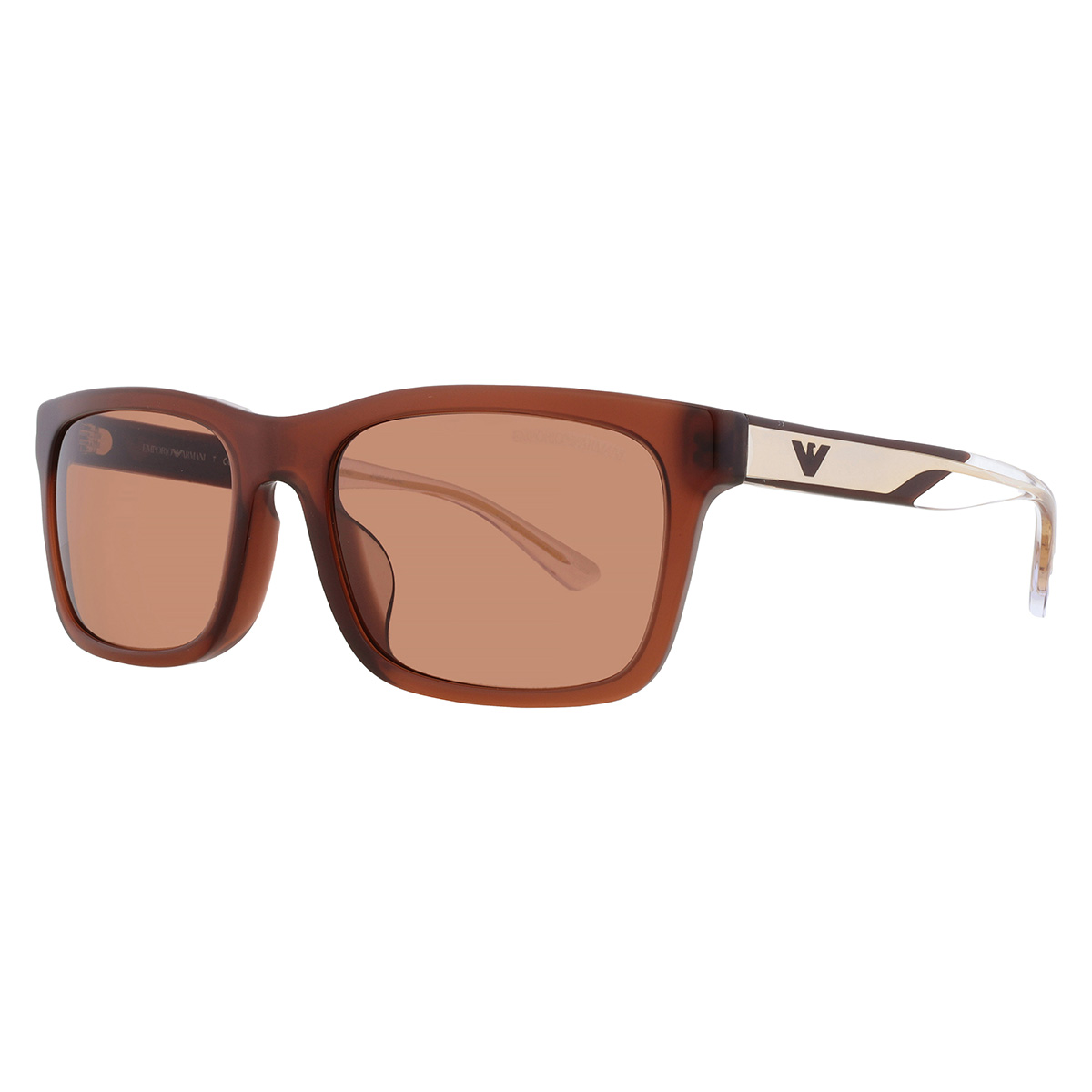 emporio armani brown rectangular men's sunglasses ea4224f 609573 58 emporio armani brown rectangular men's sunglasses ea4224f 609573 58