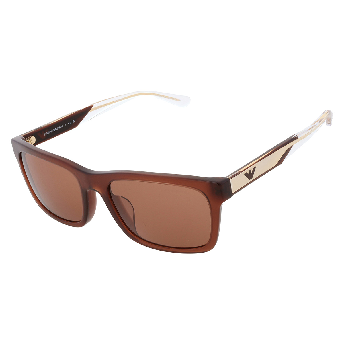 emporio armani brown rectangular men's sunglasses ea4224f 609573 58 emporio armani brown rectangular men's sunglasses ea4224f 609573 58