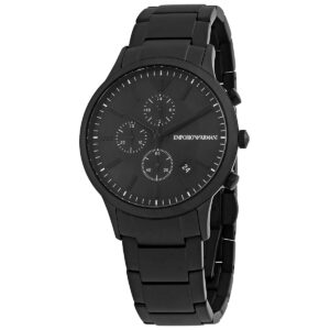 Home emporio armani chronograph quartz black dial men's watch ar11275