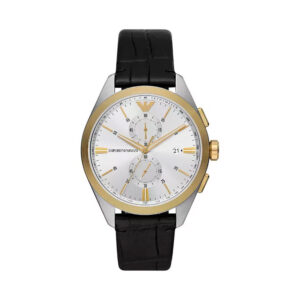 Home emporio armani claudio chronograph quartz silver dial men's watch ar11498