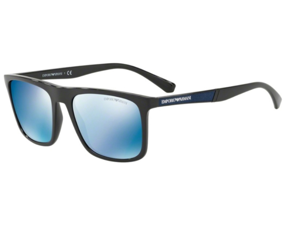 emporio armani dark blue mirror square men's sunglasses ea4097 501755 56 emporio armani dark blue mirror square men's sunglasses ea4097 501755 56
