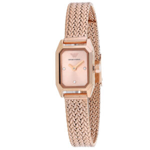 Home emporio armani gioia quartz rose dial ladies watch ar11345