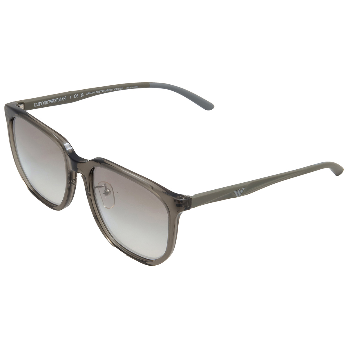 emporio armani grey gradient mirror silver square men's sunglasses ea4215d 50296i 56 emporio armani grey gradient mirror silver square men's sunglasses ea4215d 50296i 56
