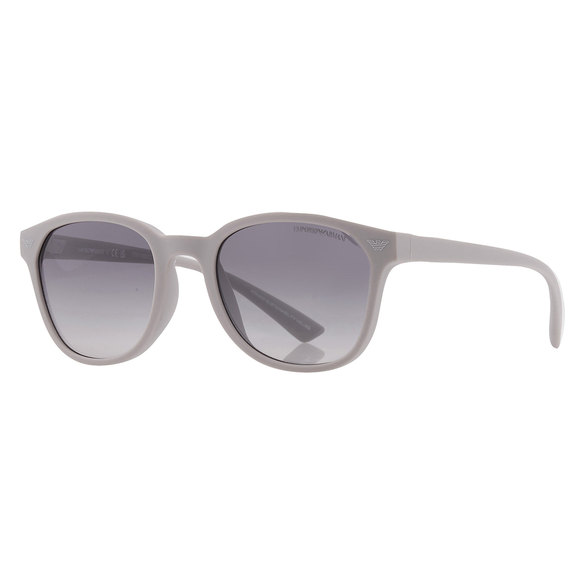 emporio armani grey gradient oval men's sunglasses ea4225u 610087 53 emporio armani grey gradient oval men's sunglasses ea4225u 610087 53