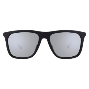 Home emporio armani grey mirror square men's sunglasses ea4237f 50016g 57