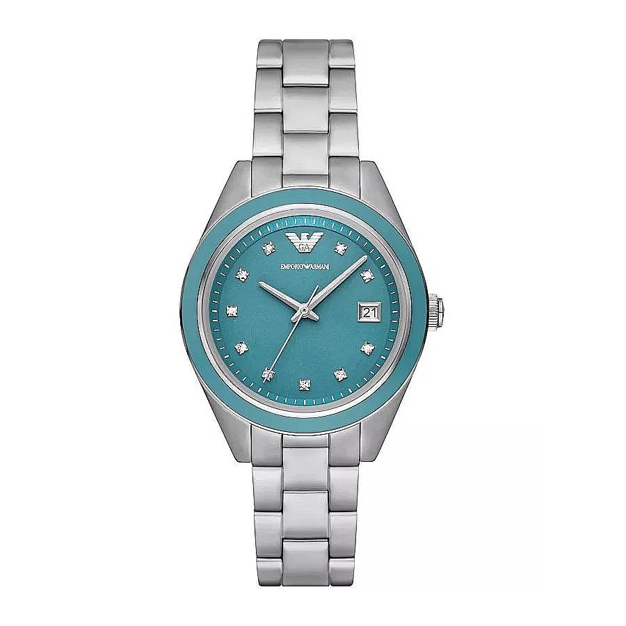 emporio armani leo quartz crystal blue dial ladies watch ar11545 emporio armani leo quartz crystal blue dial ladies watch ar11545