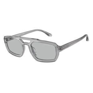 Home emporio armani light grey irregular men's sunglasses ea4240u 620287 53