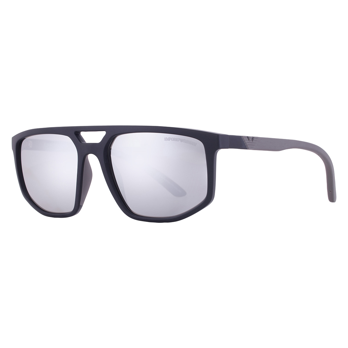 emporio armani light grey mirror silver navigator men's sunglasses ea4248u 50016g 58 emporio armani light grey mirror silver navigator men's sunglasses ea4248u 50016g 58